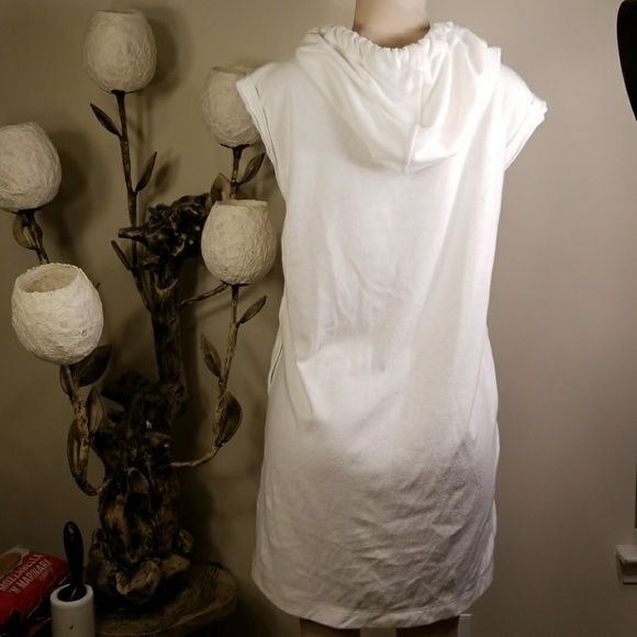 ATM AnthonyThomasMelillo Cotton Terry Hooded Dress - Picture 6 of 6